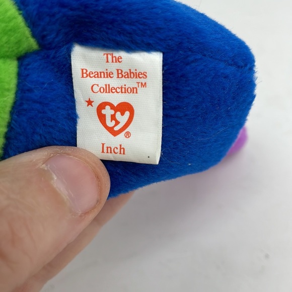 Vintage 1995 TY Beanie Baby Inch the Worm Date of Birth 9-3-1995 - Picture 6 of 8